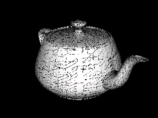 Utah Teapot rendered on FPGA GPU